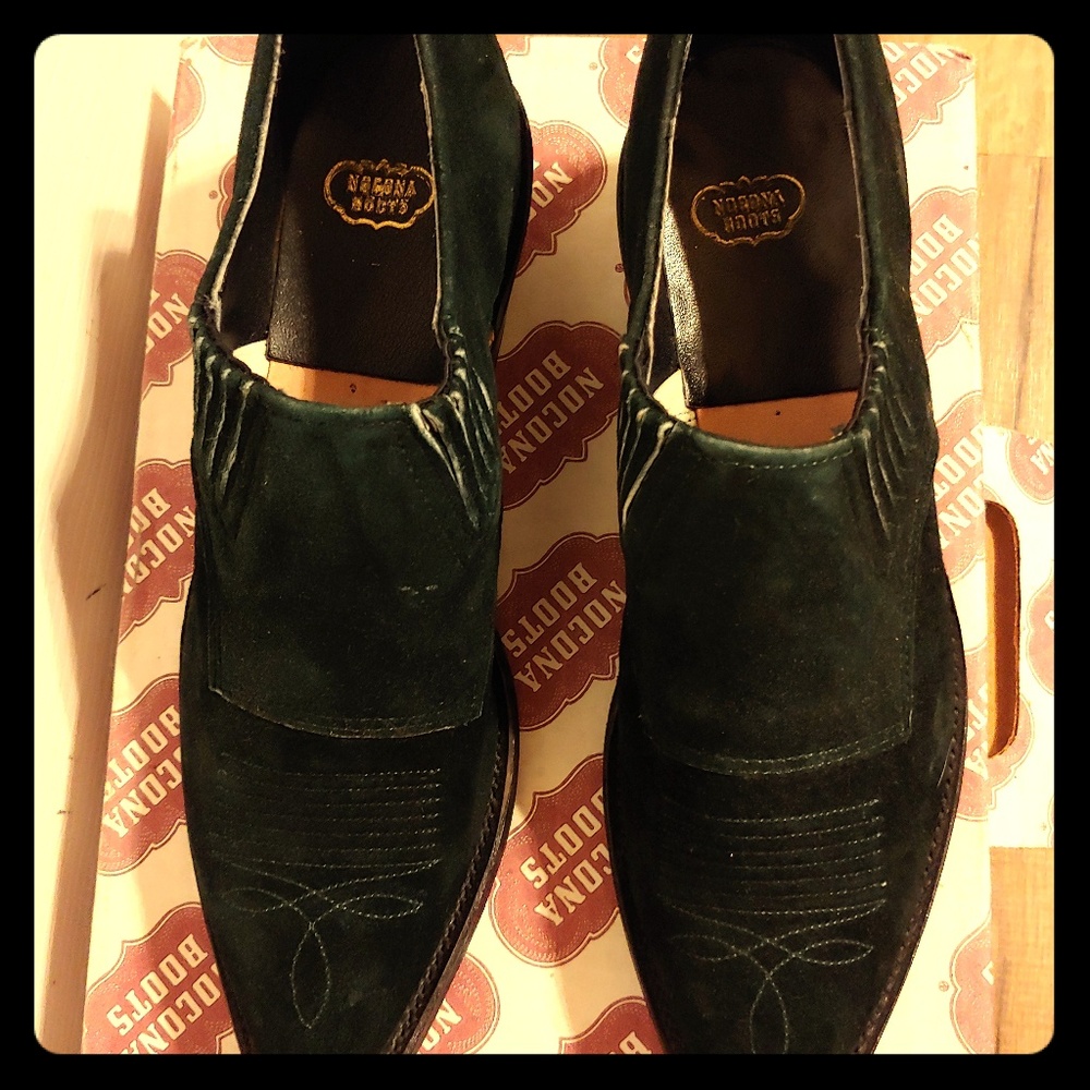 Nocona Green Ankle Boots